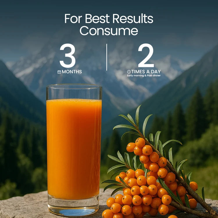 Sea Buckthorn Juice – Pure Pulp Juice | 500ml | JaiGururs
