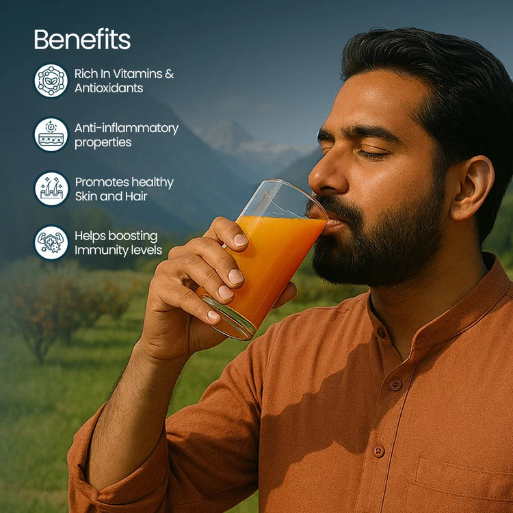 Sea Buckthorn Juice – Pure Pulp Juice | 500ml | JaiGururs
