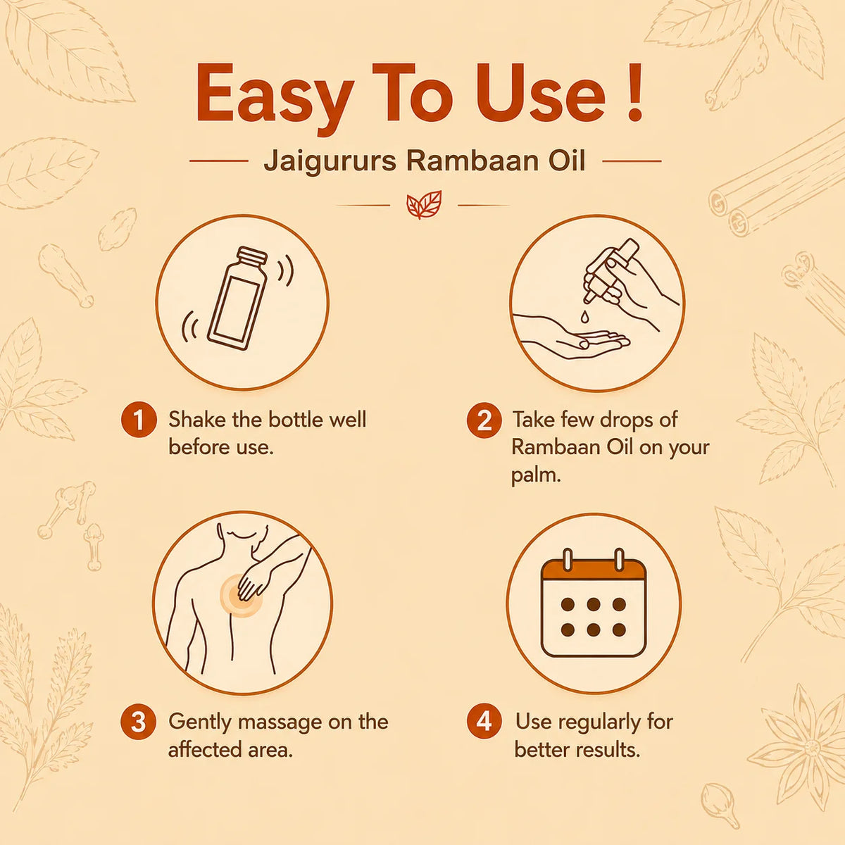 Rambaan Oil | Ayurvedic Massage Oil for Daily Wellness | 15 ml