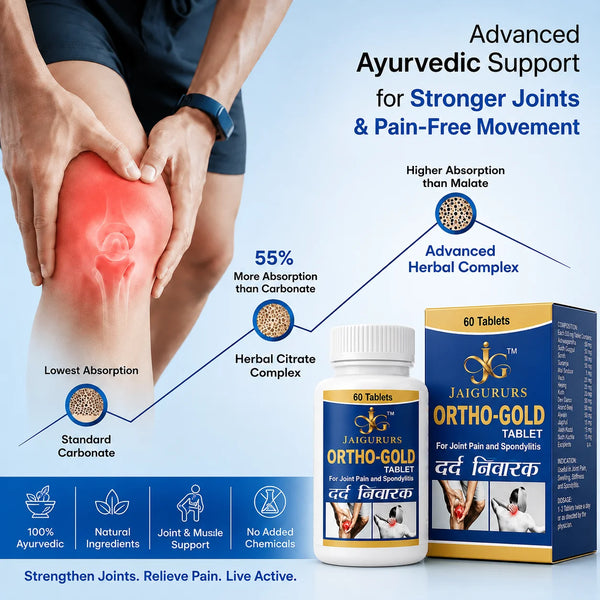 Ortho-Gold Tablet | Ayurvedic Joint Wellness Formula | 60 Tablets