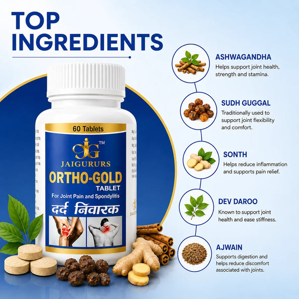 Ortho-Gold Tablet | Ayurvedic Joint Wellness Formula | 60 Tablets