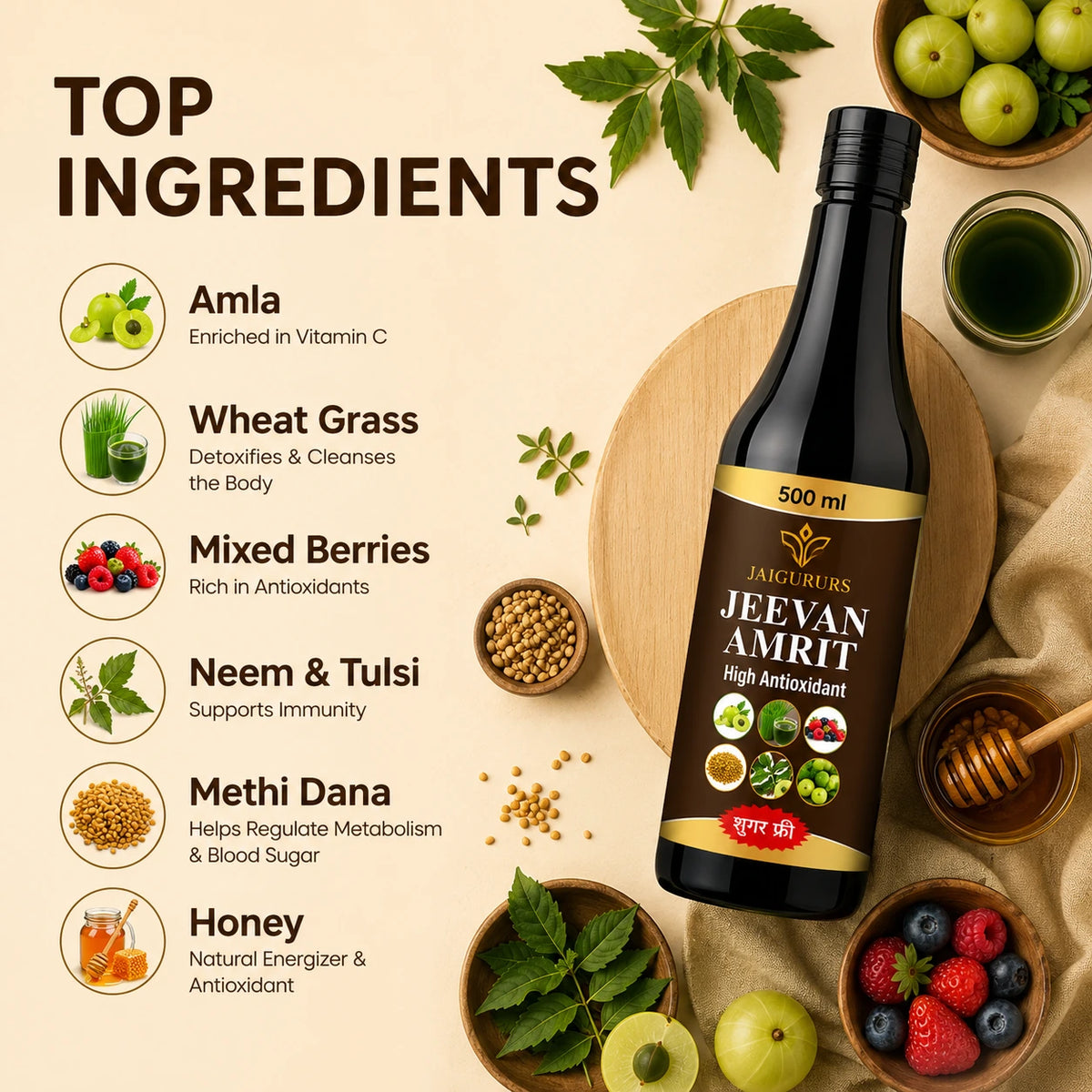 Jeevan Amrit Herbal Antioxidant Wellness Drink 500ml