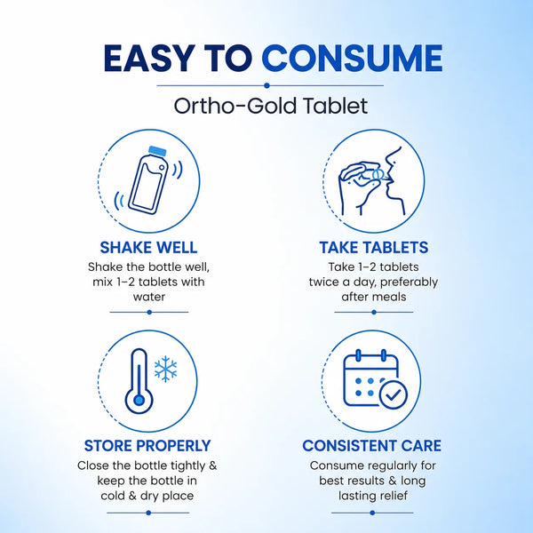 Ortho-Gold Tablet | Ayurvedic Joint Wellness Formula | 60 Tablets