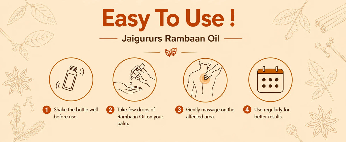 Rambaan Oil | Ayurvedic Massage Oil for Daily Wellness | 15 ml