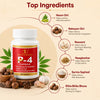 P-4 Capsule | Ayurvedic Piles Wellness Formula | 60 Capsules