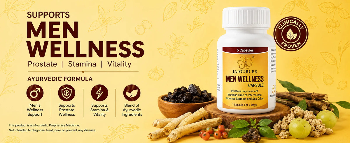 Men Wellness Capsule | Ayurvedic Men's Wellness Formula | 5 Capsules