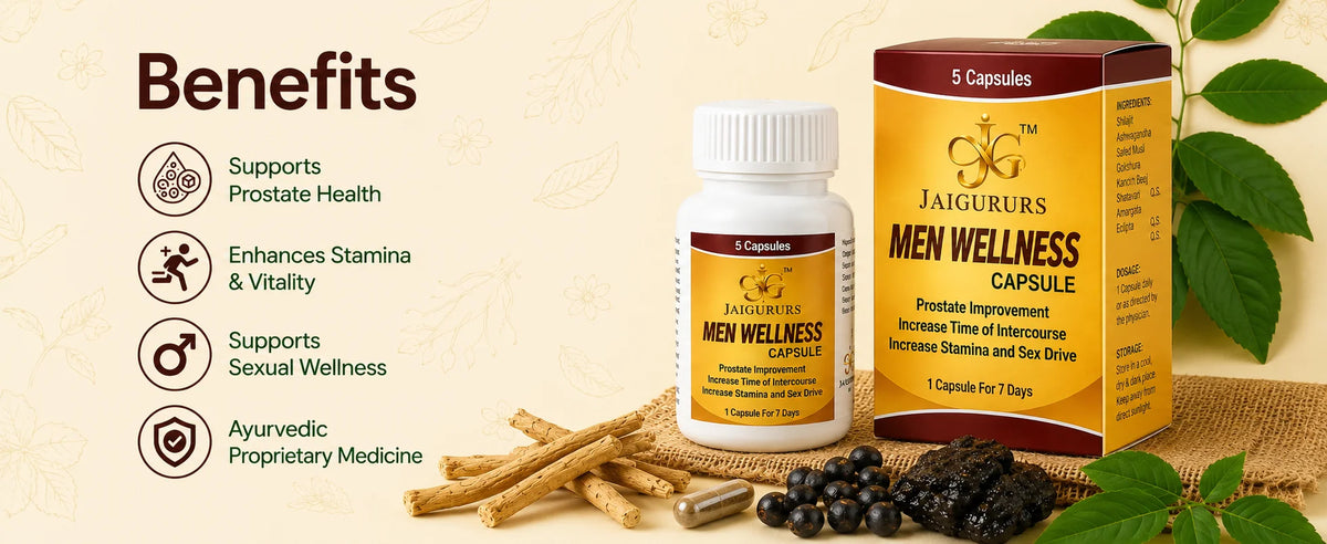 Men Wellness Capsule | Ayurvedic Men's Wellness Formula | 5 Capsules