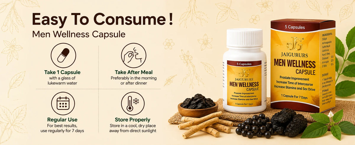 Men Wellness Capsule | Ayurvedic Men's Wellness Formula | 5 Capsules