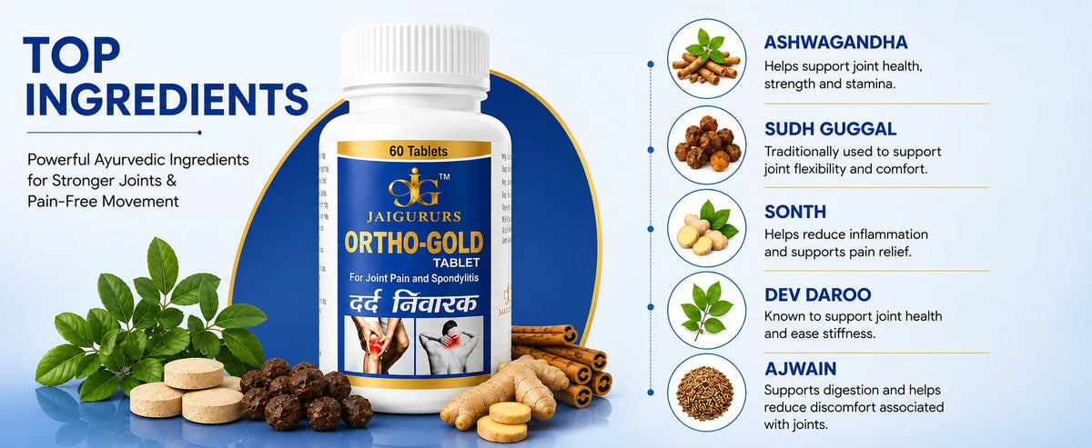 Ortho-Gold Tablet | Ayurvedic Joint Wellness Formula | 60 Tablets
